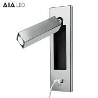 Buy cheap Contemporary headboard wall lamp adjustable bedside wall light 3W led reading product
