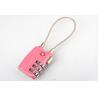 Buy cheap 3digit TSA travel bag cable lock zinc alloy from wholesalers