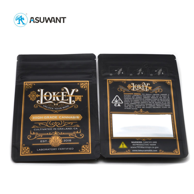 Cmyk MOPP Medical Weed K Bags VMPET Laminated Weed Sachet Bag