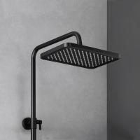 Buy cheap Black Shower Faucet Set Bathroom Square Rain Shower Head With Handheld Spray product