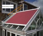 Outdoor Retractable Roof Motorized Remote Control Skylight Conservatory Awning