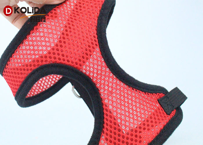 Soft Breathable Cat Nylon Dog Harness , Vest Dog Body Harness Strap Leash