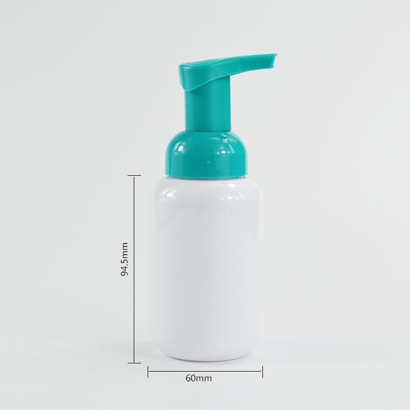 200ml Round Shoulder Plastic Bottle with 40mm Neck Foam Pump Printing by Silk-screen