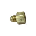 Brass Gas Connector for Stovetop Natural Gas Pipe Threaded Straight Fitting