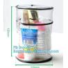 Buy cheap Travel Plastic Cosmetic Bags , Wash Cosmetic Bag With Inner Mirror from wholesalers