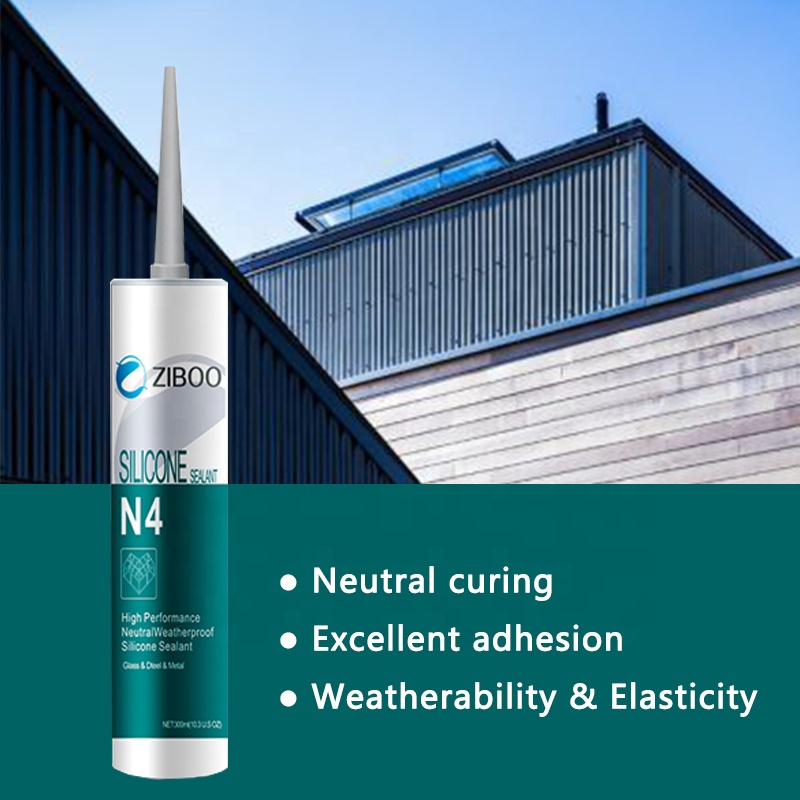 300ml Black Paste Silicone Adhesive Waterproof Weather Resistant Neutral Silicone Sealant