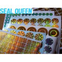Buy cheap Anti Fake Void Custom Die Cut Radium Stickers Security Hologram Stickers product