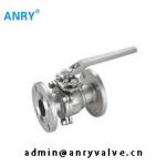 Stainless Steel Lever Operated Ball Valve 2 Inch PTFE Seat Flanged RF Industrial