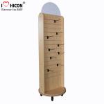 Wooden Display Racks Rotating Snack Area Sweet Shop Display Stands
