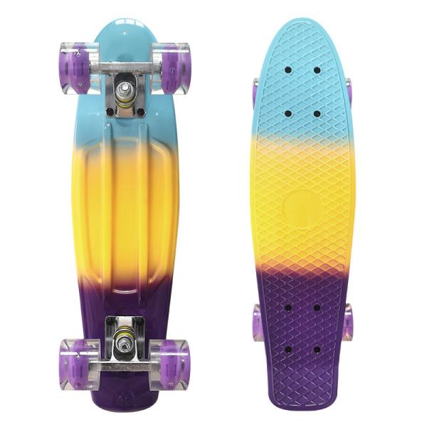 Buy cheap 22inch Cute Penny Skateboards 3 Colors Rainbow Deck For Girls Beginners from wholesalers