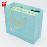 Buy cheap Custom Design Ribbon Handle Blue Jewelry Cosmetic Gift Clothing Shopping Packaging Bag from wholesalers