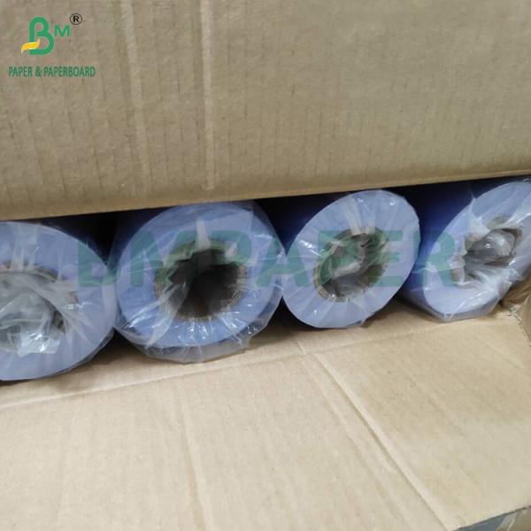 80gsm Single Sided Purple Blue Drawing Paper For Engineering 610mm x 50m 