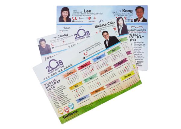 Buy cheap Custom Advertising Fridge Magnet, Magnetic Business Card With Calendar from wholesalers