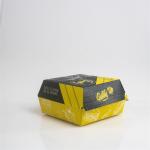 Eco Friendly 750gsm Thickness Paper Hamburger Box Takeaway Food Container Shaped
