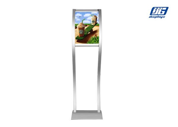 Buy cheap Light Silver Aluminum Structure Poster Display Stands For Advertising No Light from wholesalers