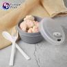 Buy cheap Round mini lunch box refrigerator crisper kitchen bento box plastic PP storage sealed case from wholesalers