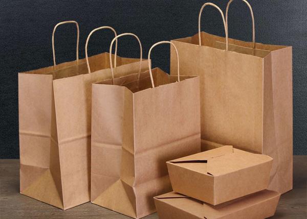 Buy cheap Logo Custom Kraft Paper Bag 80g 100g 130g 170g Food Takeaway Bag Degradable from wholesalers