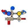 Buy cheap Color Plastic Kids Play Park Children Playground Slide With Swing Set Amusement Equipment from wholesalers