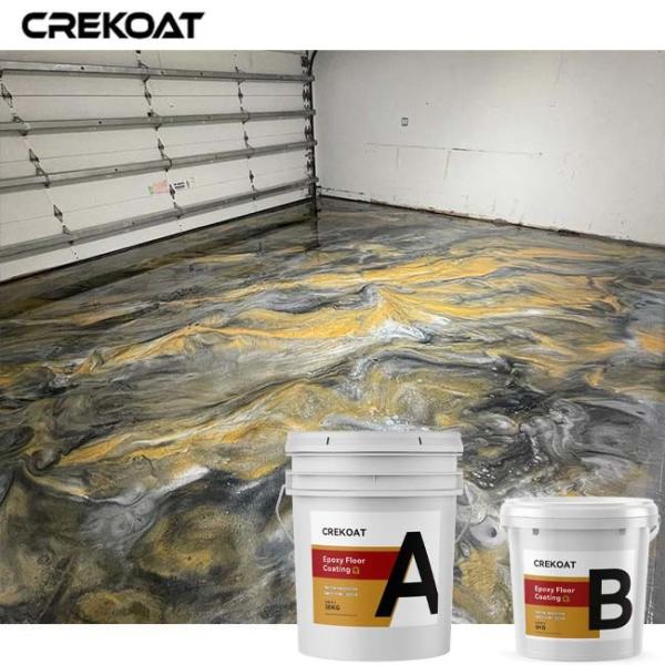 Buy cheap Gray Garage Metallic Epoxy Floor Coating For Exhibition Halls And Restaurants from wholesalers