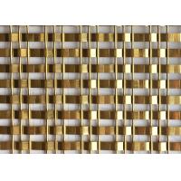 Buy cheap OEM Golden Architectural Decorative Woven Wire Mesh Stainless Steel XY 1513G product