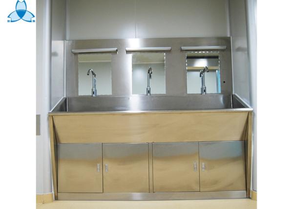 Buy cheap Three Mirrors Hand Washing Bathroom Basin Cabinets With Three Positions Automatic Induction from wholesalers