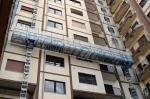 Aerial Twin Lifting Mast Climbing Work Platform For Building Cleaning Maintenanc