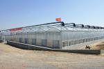 Stable Structure Galvanized Steel Greenhouse Single / Double Layer Available
