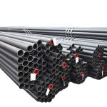 Seamless Black CS ERW Pipe Non Alloy Carbon Q195 Q345 ST35 ST52