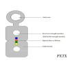 Buy cheap 4 Core Bow Type FTTH Drop Cable , Self-Supporting Fiber Optic Cable from wholesalers