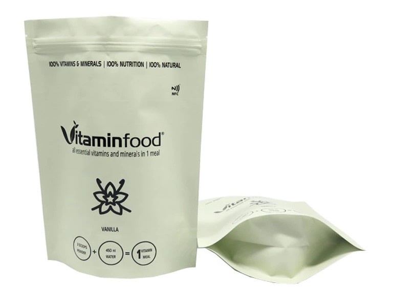 Matte coated zip lock silver mylar bags Aluminium foil bags for food with zipper top