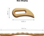 2 PCS Wooden Gua Sha Massage Tools Wood Therapy Massage Kit for Lymphatic