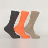 Buy cheap Orange Bamboo Fiber Cotton Dress Socks With Elastane Anti Bacterial Material from wholesalers