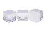 Transparent Square Acrylic 5g Mini Cosmetic Containers