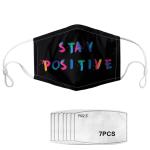 Recyclable Letter Printed Decorative Cloth Face Mask