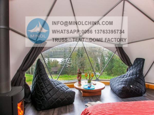 Buy cheap 5m Glamping Dome Geodesic Clear Dome Structure for Sale from wholesalers