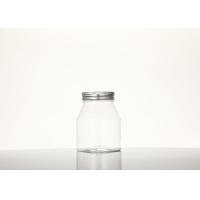 Buy cheap 350ML Food Grade Clear Plastic Pet Jar Container With Aluminum Lid product