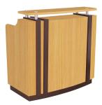 Buy cheap Traditional Style Salon Front Desk Furniture / Wood Hairdressing Reception Desk from wholesalers