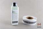 White Waterproof 8.2 Mhz Security Labels Customized Size For Shopping Mall