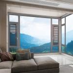 35dB Sound Insulation Coefficient Aluminum Sliding Window for Villa French Glass