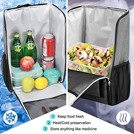 Gray 17 Liter Foldable Insulated Backpack Cooler Bag For Picnic Waterproof