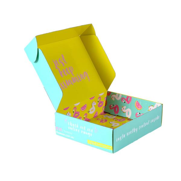 Recyclable Glossy Shipping Paper Box For Tailored Dress Colorful Luxury Express
