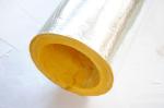 Heat Insulation Glass Wool Tube Shell With Aluminium Foil 1000mm