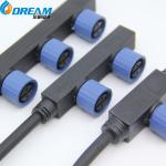 F Type 1 Male to 2 3 4 Female Head Splitter 2pin 1.0 Square Male Female