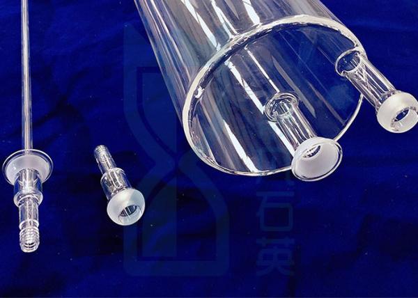 Buy cheap Furnace Quartz Tubing Flange With Large Joints Transparent High Purity from wholesalers