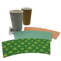 Buy cheap Biodegradable PLA Coated Paper Cup Fan FSC Certified Paper Cup Blanks product