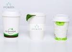 Buy cheap White Hot Beverage Paper Cups , Biodegradable Drinking Cups Custom Flexco from wholesalers