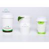 Buy cheap White Hot Beverage Paper Cups , Biodegradable Drinking Cups Custom Flexco Printing from wholesalers