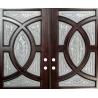 Buy cheap 1625MM Zinc Caming Decorative Stained Glass Entry Doors Windows 1in Thickness from wholesalers