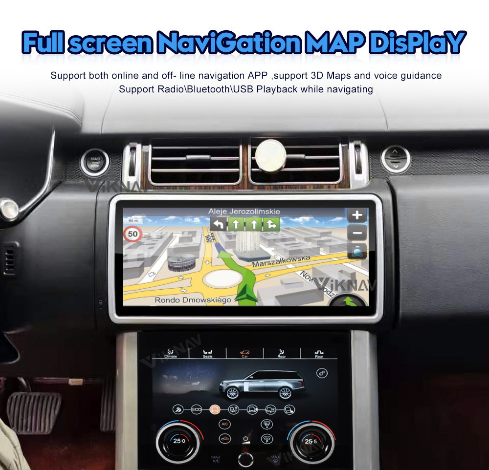Car Radio Range Rover vogue L405 AC touching screen DVD Multimedia player carplay stereo AC Panel