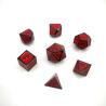 Buy cheap For Sale Metal Game Dice Set Black Nickle Plating with Red Color from wholesalers